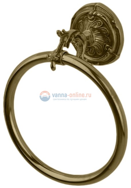 Полотенцедержатель кольцо Art&Max Barocco AM-1783-Br, бронза Полотенцедержатель кольцо Art&Max Barocco AM-1783-Br, бронза