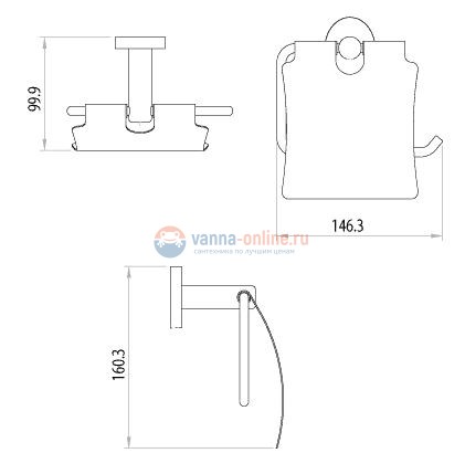 Держатель туалетной бумаги Lemark Atlantiss LM3234C, с крышкой Держатель туалетной бумаги Lemark Atlantiss LM3234C, с крышкой
