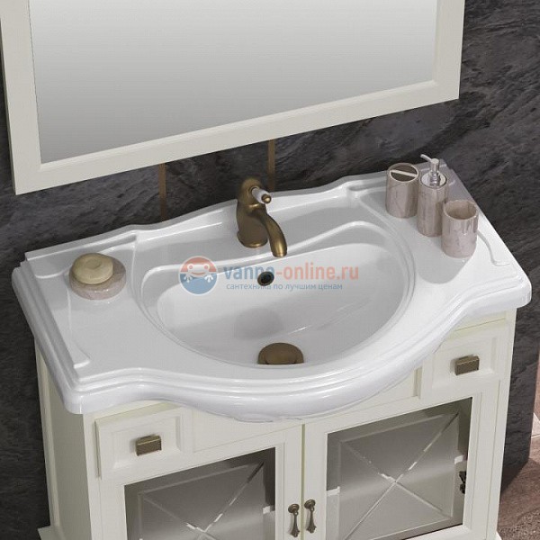 Тумба с раковиной Opadiris БОРДЖИ 85 (слоновая кость) Тумба с раковиной Opadiris БОРДЖИ 85 (слоновая кость)