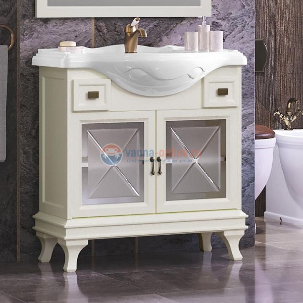 Тумба с раковиной Opadiris БОРДЖИ 85 (слоновая кость) Тумба с раковиной Opadiris БОРДЖИ 85 (слоновая кость)