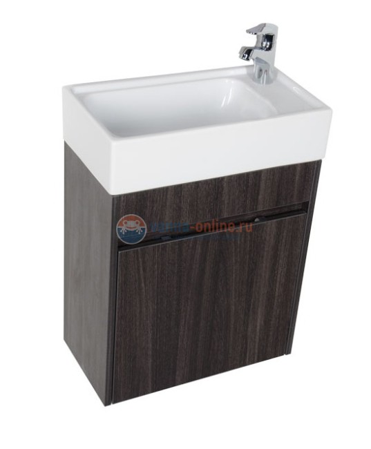 Тумба с раковиной Aquanet Лидс 50 00182744, эвкалипт мистери