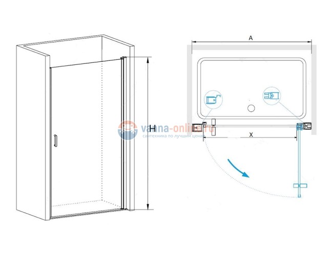 Душевая дверь RGW LE-03, 06120309-11, 90 х 195 см распашная, стекло прозрачное, хром Душевая дверь RGW LE-03, 06120309-11, 90 х 195 см распашная, стекло прозрачное, хром