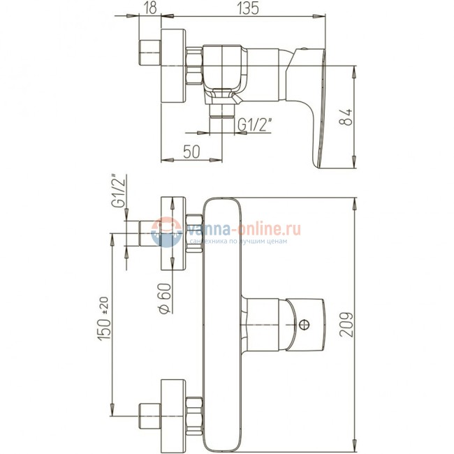 Смеситель для душа Paini Parallel Смеситель для душа Paini Parallel