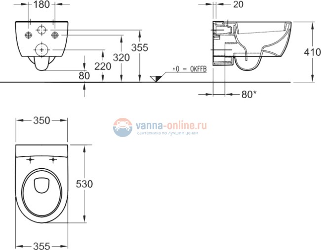 Подвесной унитаз Geberit iCon 204000
