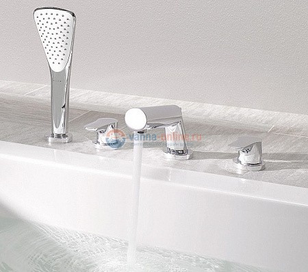 Смеситель Kludi Objekta 324250575 для ванны и душа на 4 отверстия