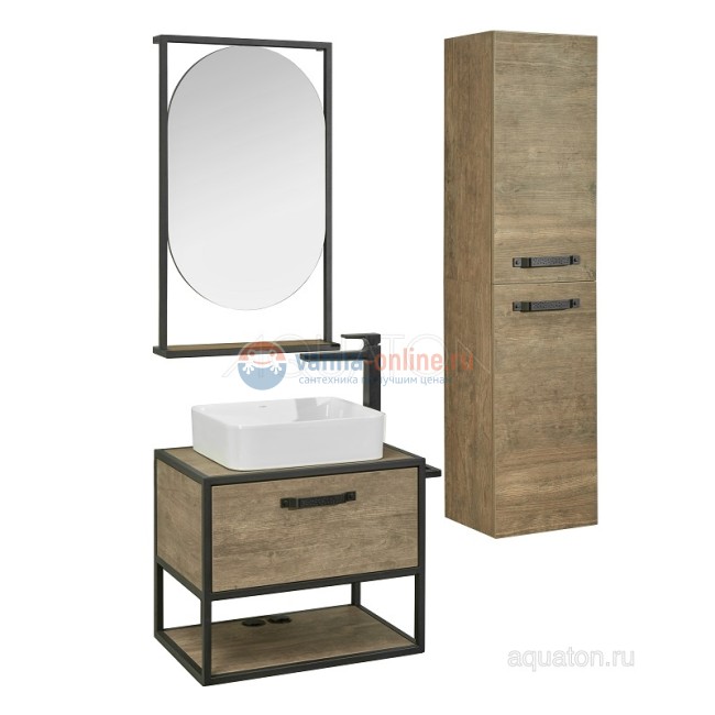 Тумба под раковину Акватон Лофт Фабрик 65, 1A242301LTDY0, дуб кантри