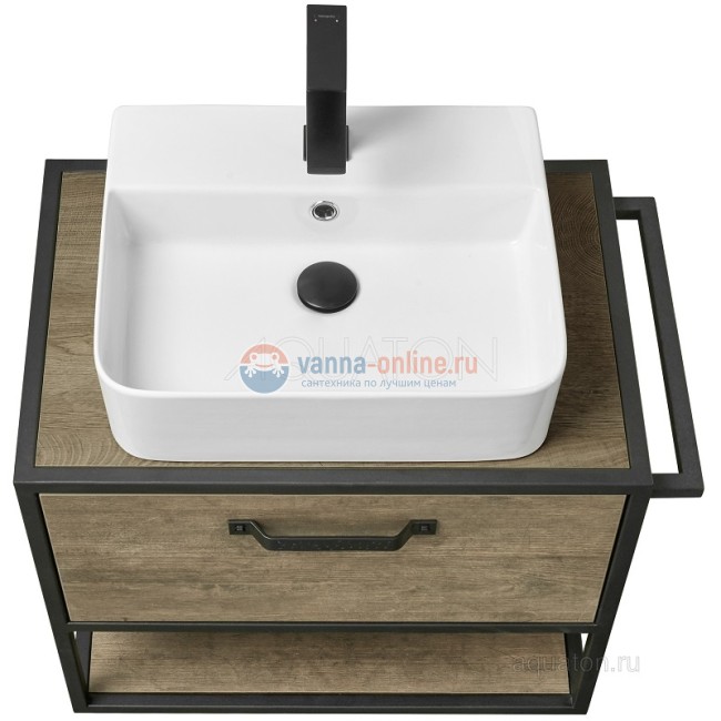 Тумба под раковину Акватон Лофт Фабрик 65, 1A242301LTDY0, дуб кантри