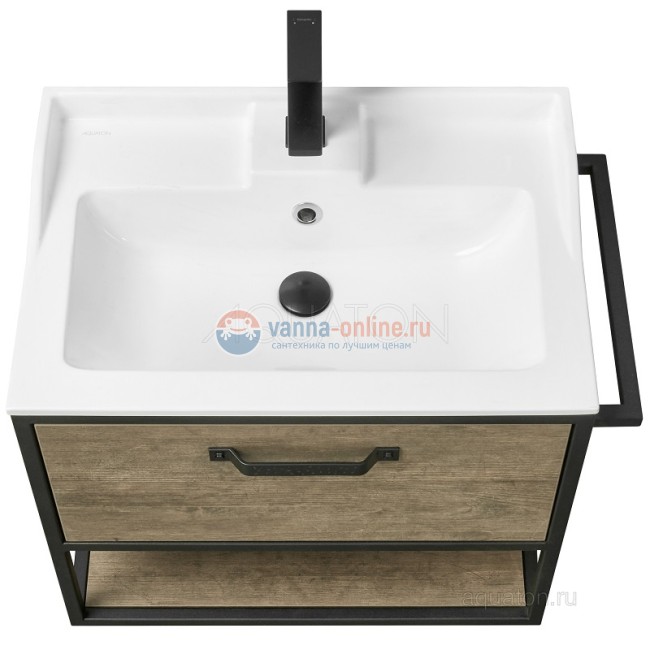 Тумба под раковину Акватон Лофт Фабрик 65, 1A242301LTDY0, дуб кантри
