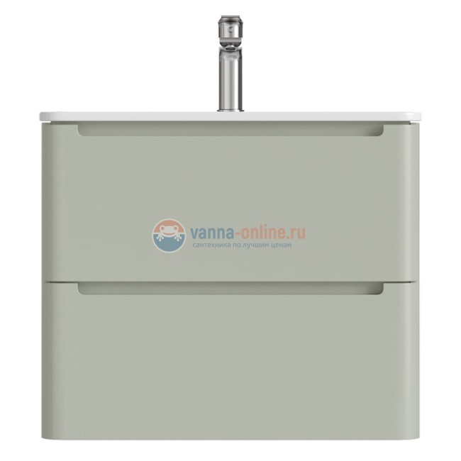 Тумба с раковиной Iddis Edifice EDI60G0i95K 60 см подвесная, фисташково-серая Тумба с раковиной Iddis Edifice EDI60G0i95K 60 см подвесная, фисташково-серая