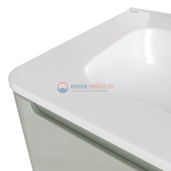 Тумба с раковиной Iddis Edifice EDI60G0i95K 60 см подвесная, фисташково-серая Тумба с раковиной Iddis Edifice EDI60G0i95K 60 см подвесная, фисташково-серая