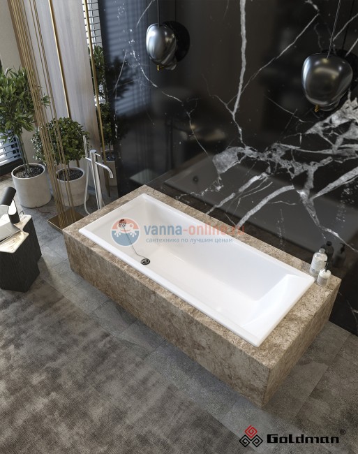 Чугунная ванна Goldman Elite 170х70