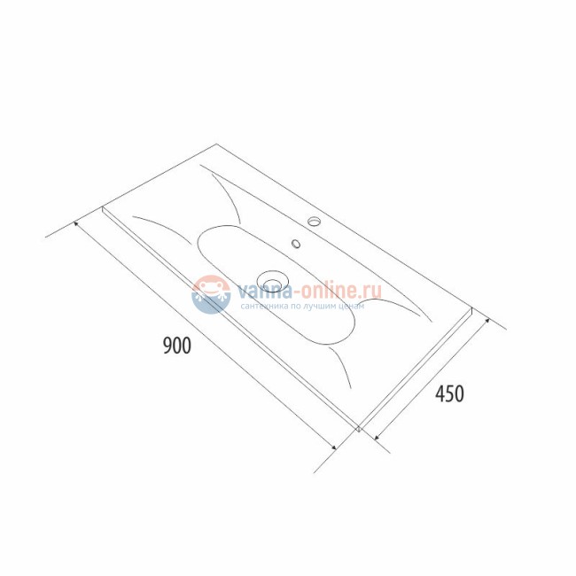 Тумба с раковиной Iddis Rise RIS90W0i95K, 90 см, цвет - белый Тумба с раковиной Iddis Rise RIS90W0i95K, 90 см, цвет - белый