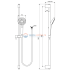 Душевой гарнитур Ideal Standard IDEALRAIN EVO B2237AA Душевой гарнитур Ideal Standard IDEALRAIN EVO B2237AA