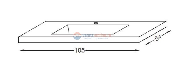 Раковина Jacob Delafon Sobro 4561-00, 105 х 54 см Раковина Jacob Delafon Sobro 4561-00, 105 х 54 см