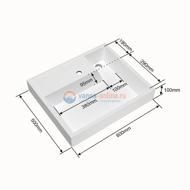 Раковина СанТа Юпитер 900117, 60x50 см, над стиральной машиной