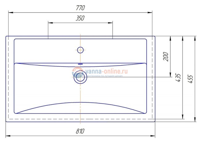 Раковина СаНта Фостер 80 х 45,5