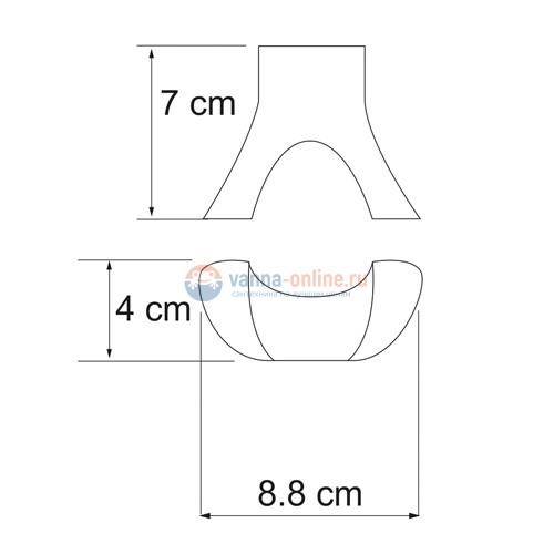 Крючок WasserKRAFT Berkel K-6823D, двойной Крючок WasserKRAFT Berkel K-6823D, двойной