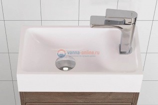 Раковина Art&Max AM-LAV-400-MR-Mini 40 см искусственный мрамор, белый Раковина Art&Max AM-LAV-400-MR-Mini 40 см искусственный мрамор, белый