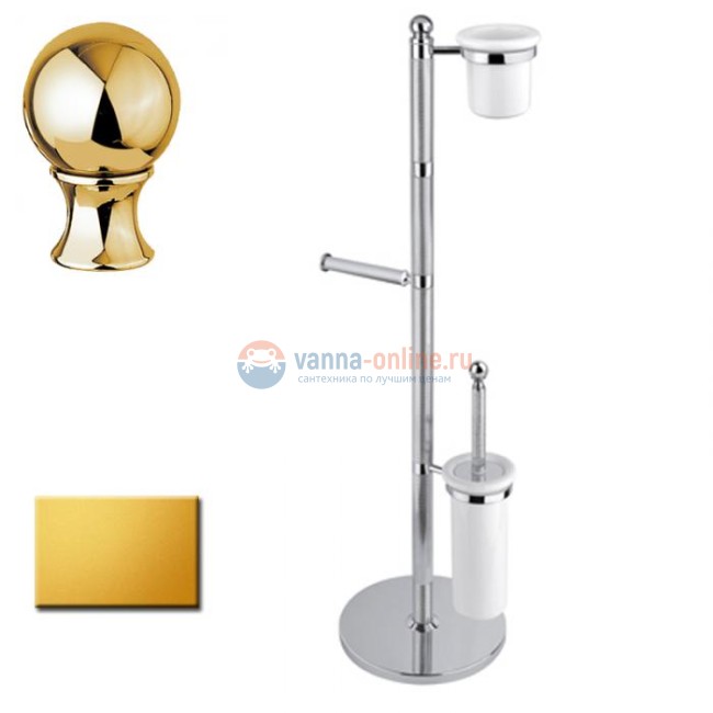 Стойка напольная Cezares Olimp WBS-01-Sw цвет хром, ручки Swarovski