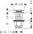 Донный клапан Hansgrohe 50105000 Push-open для раковины Донный клапан Hansgrohe 50105000 Push-open для раковины