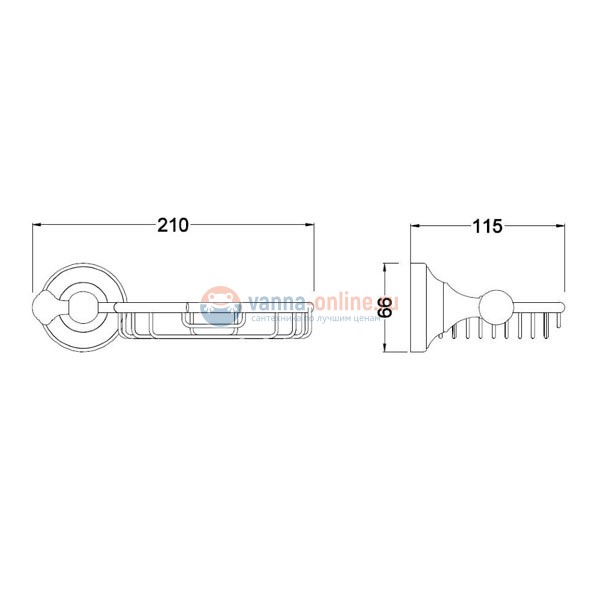 Мыльница Schein Saine Chrome 7053009 Мыльница Schein Saine Chrome 7053009
