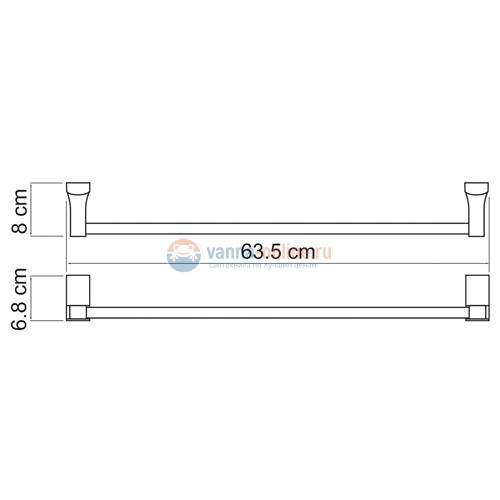 Полотенцедержатель WasserKRAFT Leine 5030