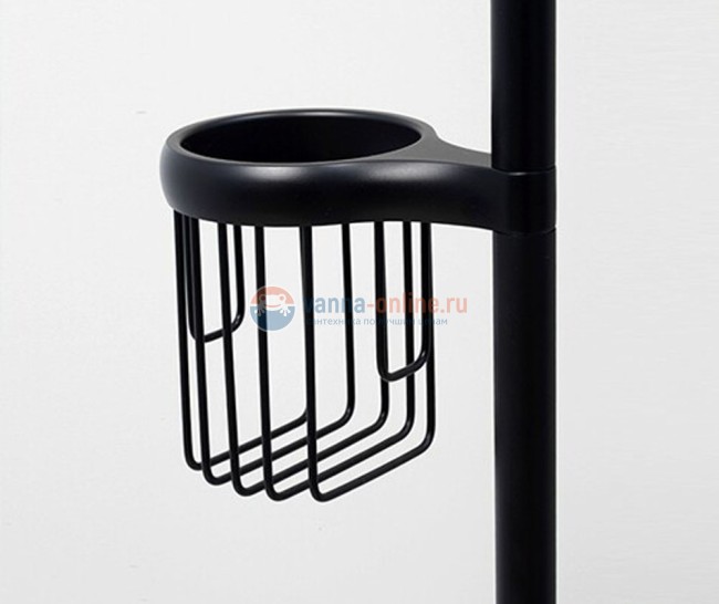 Комбинированная напольная стойка WasserKRAFT K-1264BLACK, цвет - черный