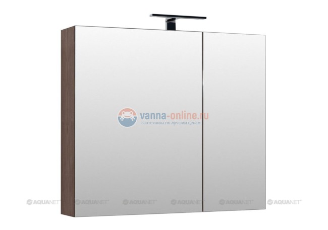 Зеркальный шкаф Aquanet Нью-Йорк 100 00203955, цвет орех