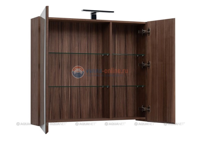 Зеркальный шкаф Aquanet Нью-Йорк 100 00203955, цвет орех