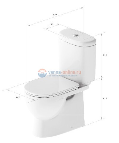 Напольный унитаз Sanita Luxe Art SL D ARTSLCC01020622 крышка микролифт