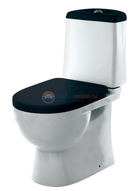 Напольный унитаз Sanita Luxe Best Color Black BSTSLCC06100522 крышка микролифт Напольный унитаз Sanita Luxe Best Color Black BSTSLCC06100522 крышка микролифт
