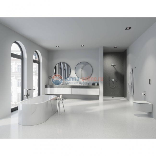 Смеситель однорычажный Grohe Plus 23846003 для ванны, напольный Смеситель однорычажный Grohe Plus 23846003 для ванны, напольный