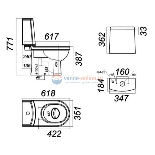 Напольный унитаз Sanita Luxe Best Color Motion Green BSTSLCC09130522 крышка микролифт