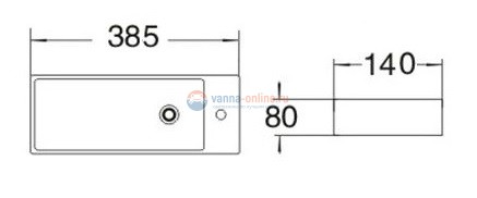 Раковина CeramaLux Серия N N 9048F подвесная, белый
