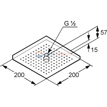Верхний душ Kludi A-Qa, квадратный Верхний душ Kludi A-Qa, квадратный