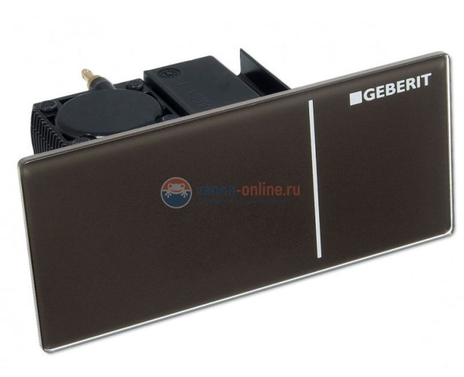 Клавиша Geberit Omega Type 70 115.084.SI.1 для унитаза, двойной смыв, стекло/алюминий, цвет белый