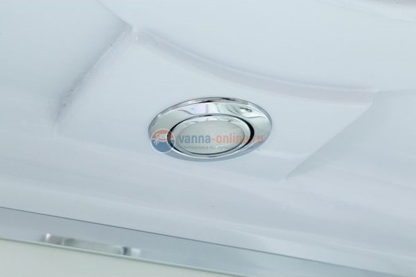 Душевая кабина Deto D D90S LED 90 x 90 см, с крышей и LED подсветкой