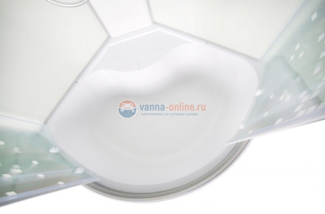 Душевая кабина Deto L 980 N 80 x 80 см, без крыши, с гидромассажем