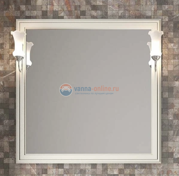 Зеркало Opadiris Санрайз 90 Z0000006353 слоновая кость