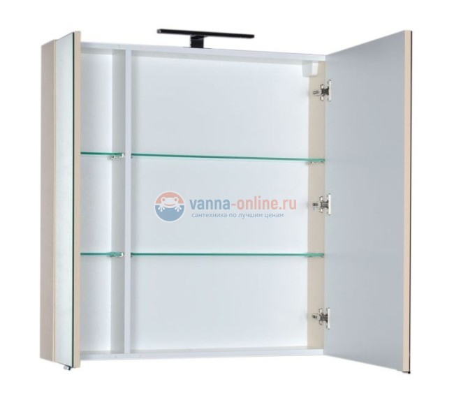 Зеркало-шкаф Aquanet Эвора 80 00184936, цвет белый