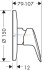 Смеситель для душа Hansgrohe Logis 71606000 (внешняя часть для 13620180)