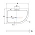 Душевой поддон RGW GWS-41, 120 x 90 см, левый