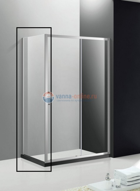 Универсальная боковая панель Cezares Molveno MOLVENO-FIX-90-C/P-Cr-IV, 90 х 190 см, стекло прозрачное/матовое, цвет профиля хром Универсальная боковая панель Cezares Molveno MOLVENO-FIX-90-C/P-Cr-IV, 90 х 190 см, стекло прозрачное/матовое, цвет профиля хром