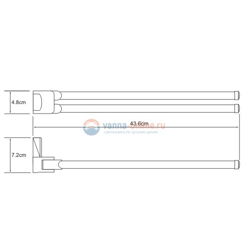 Полотенцедержатель WasserKRAFT Exter К-5231