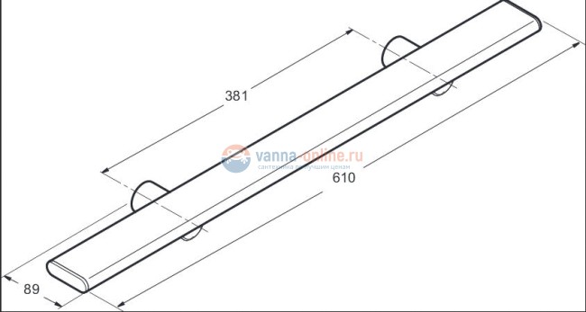 Полка Jacob Delafon Panolux 61 см хром E64003-SHP