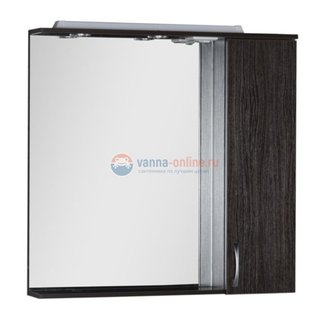 Зеркало-шкаф Aquanet Донна 90 00169179, правый, цвет венге