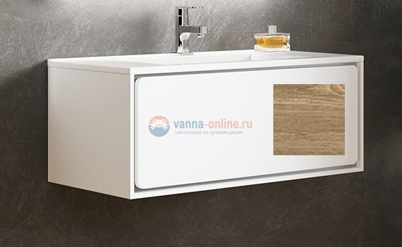 Тумба с раковиной Sanvit Бруно 1, 120 х 46 см, цвет - карпатская ель