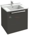 Тумба под раковину Jacob Delafon Struktura 80 EB1285-N14, цвет - серый антрацит, 1 ящик, 77 х 47 х 56 см