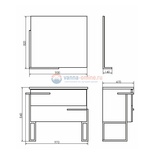 Шкаф подвесной открытый Comforty Дюссельдорф-35М