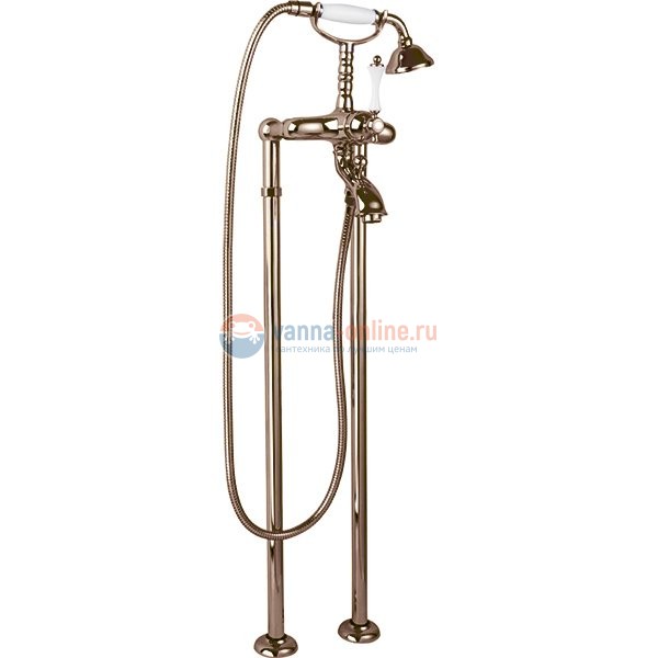 Смеситель Cezares Margot MARGOT-VDPS-02-Bi для ванны/душа, бронза/белый